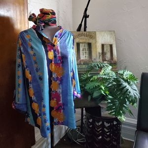 TOPNOTCH vintage women's blouse LARGE